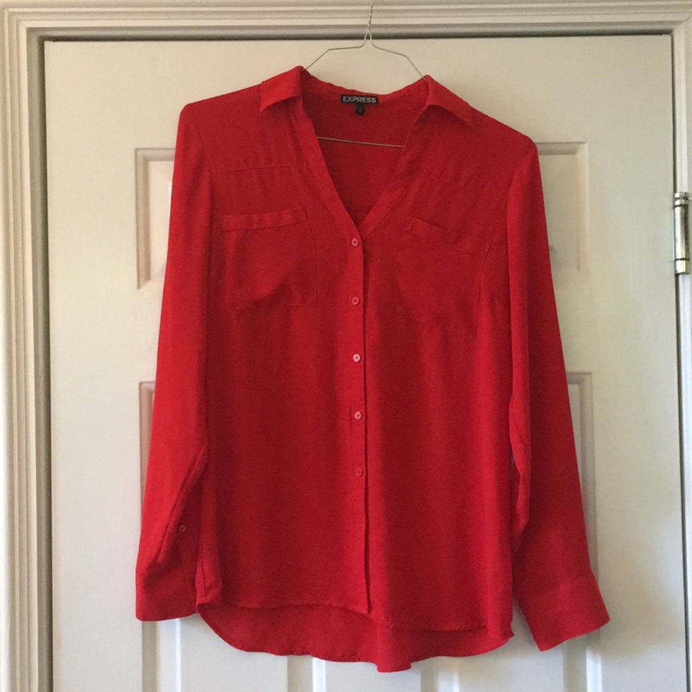 Red express blouse